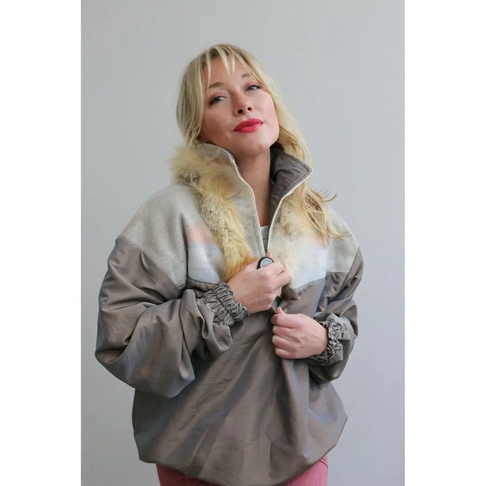 1990's Vintage Wild Child Southwestern Windbreaker Jacket Women's Size LG XL XXL